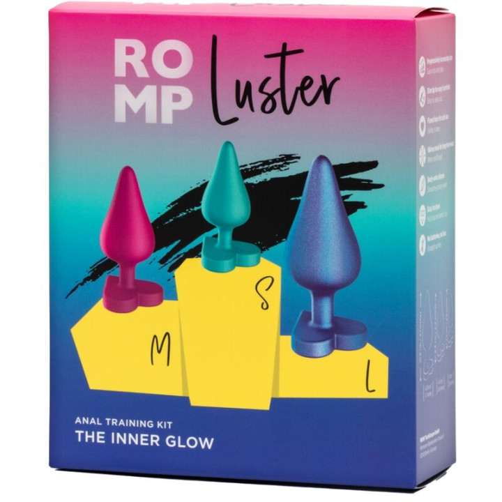 Romp - Luster Kit de Entrenamiento Anal s/m/l Con Base en Forma de Corazón