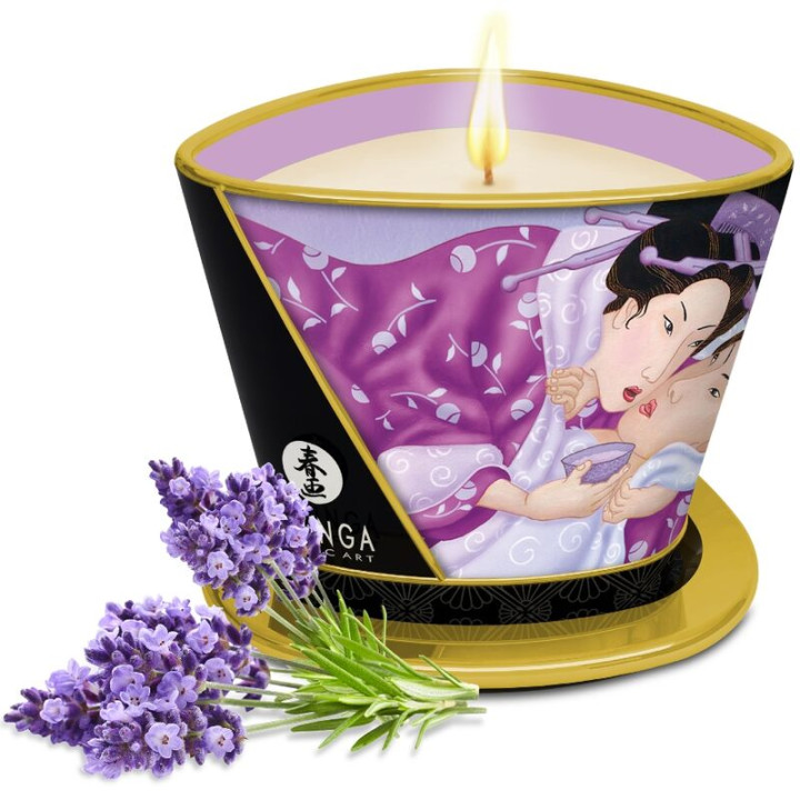 Shunga - Bougie de Massage Lavande 170 ml