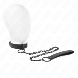 Kink - Collar Con Correa 65 cm Oscuro Ajustable 37-54 cm x 3 cm