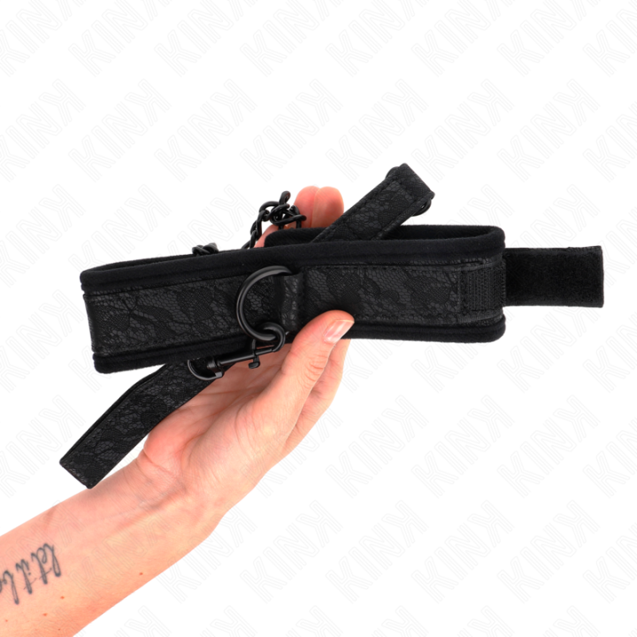 Kink - Basic Model Collar With Leash 77 cm Model 5 Ajustable 34-54 cm x 5 cm