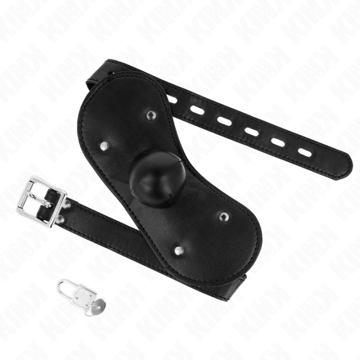 Kink - Ball Gag Mouth Mask With Lock Adjustable 42-60 cm