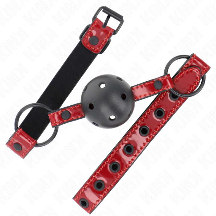 Kink - Boule en Cuir Brillant 4,5 cm Bag 63,5 x 2 cm Ajustable 41 x 59 cm