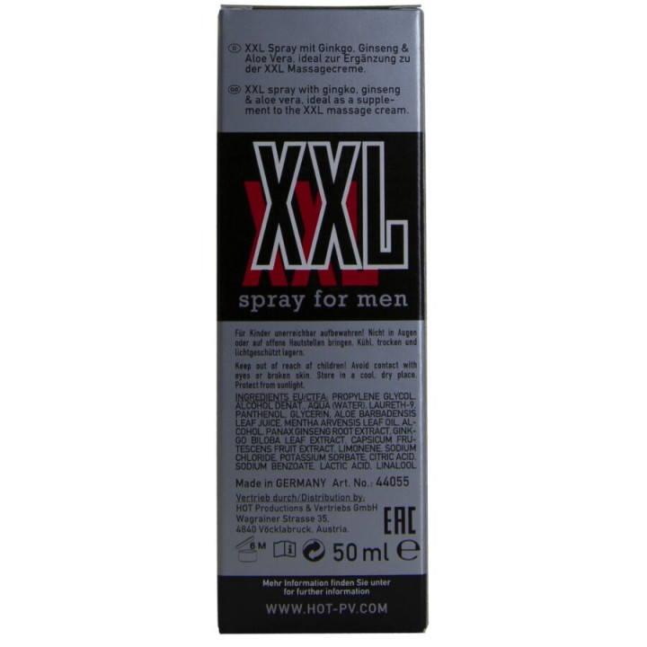 Hot - Spray Xxl Pour Hommes 50 ml