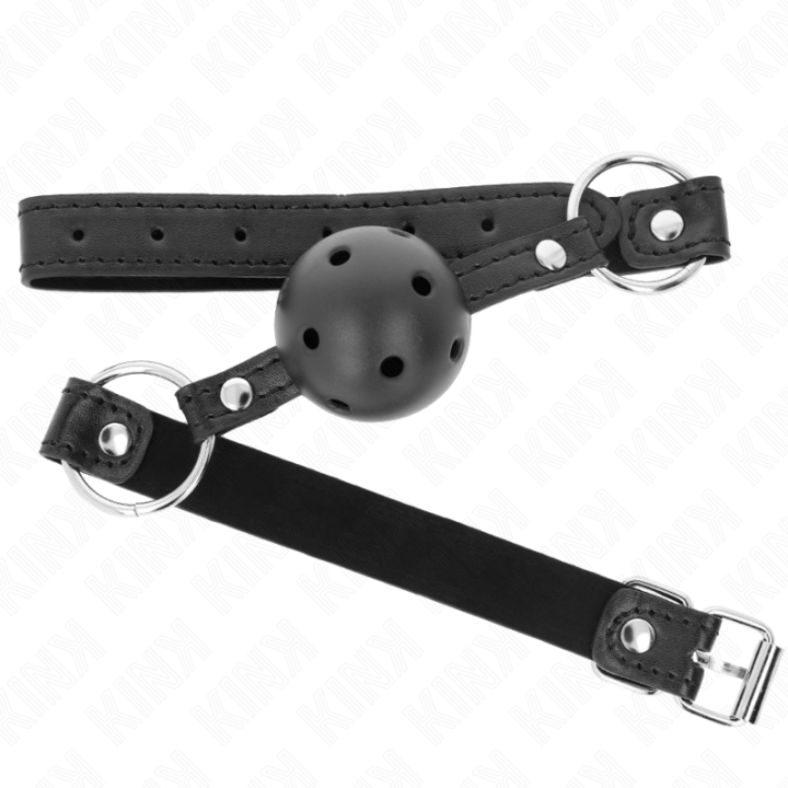 Kink - Boule Noire Creuse Dure 4,5 cm Gag Modèle 1 63,5 x 2 cm