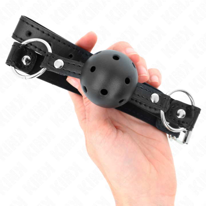 Kink - Bola Preta Oca Duro 4,5 cm Gag Modelo 1 63,5 x 2 cm
