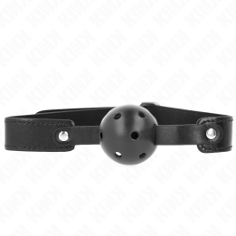 Kink - Bola Respirável Preta 4,5 cm Mordaça 65 x 2,5 cm