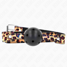 Kink - Leopard Breathable Ball 4.5 cm Gag 65 x 2.5 cm