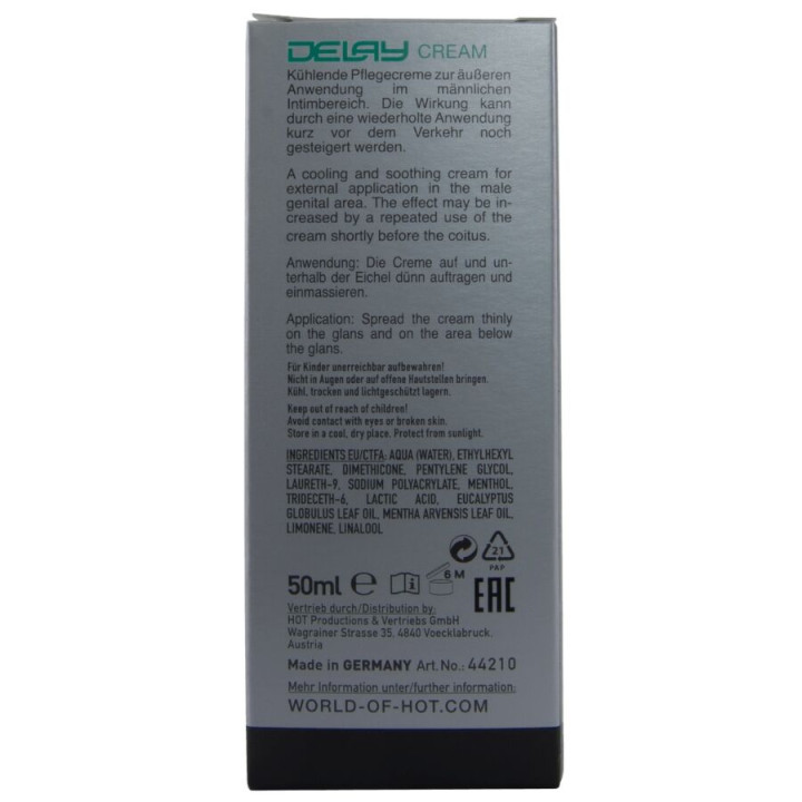Hot - Krem Opóźniający 50 ml