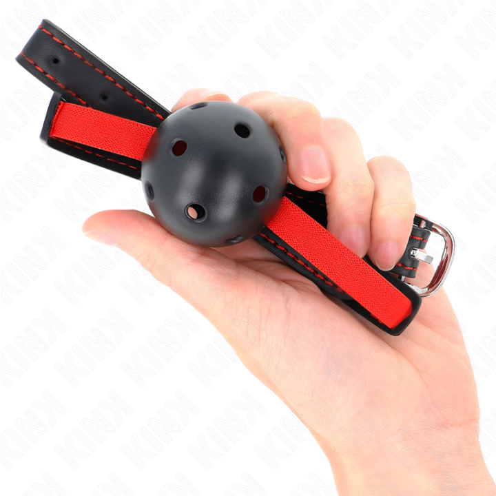 Kink - Bavaglio Hollow Hard Bocca 4,5 cm Con Cintura Elastica 56 x 1,5 cm