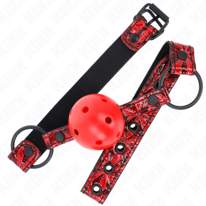 Kink - Diamond Pattern Ball 4.5 cm Gag Model 1 64.5 cm Adjustable 42-60 cm