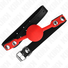 Kink - Roter Silikonball 4 cm Knebel 60 x 2 cm