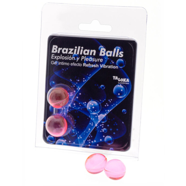 Taloka - 2 Bolas Brasileiras Refresh Gel Efeito Vibrante Emocionante