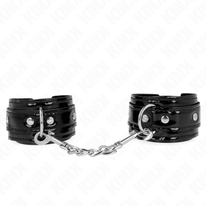 Kink - Glänzende Neopren-Handmanschetten Verstellbar 17-24 cm x 4,5 cm