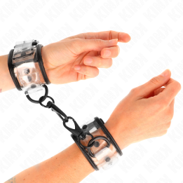 Kink - Muñequeras Transparentes Ajustable 18-30 cm x 5.5 cm
