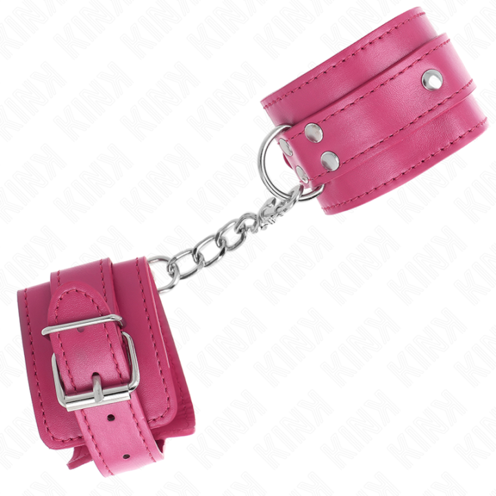 Kink - 3 d-Ring Wrist Restraints Adjustable Pink 17.5-25 cm x 6 cm