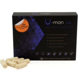 500 Cosmetics - u-Man Aumenta o Tamanho do Pênis e a Potência Sexual - 30 Cápsulas