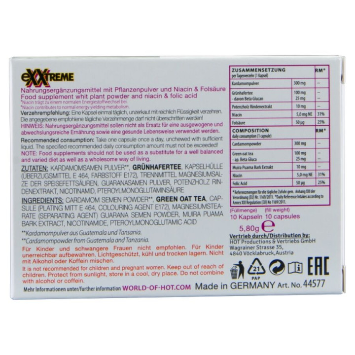 Hot - Exxtreme Libido Caps Woman 10 Units