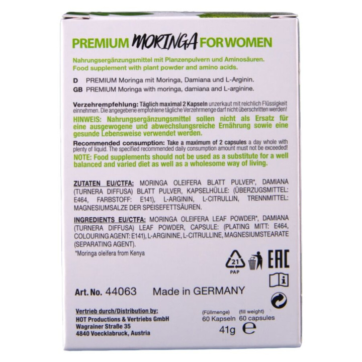 Hot - Moringa Bonés de Femininos 60 Unidades