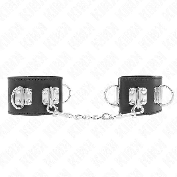 Kink - Appui-Poignets Multipositions Avec Fermeture Par Cadenas Noir Ajustable 16-23 cm x 5,5 cm