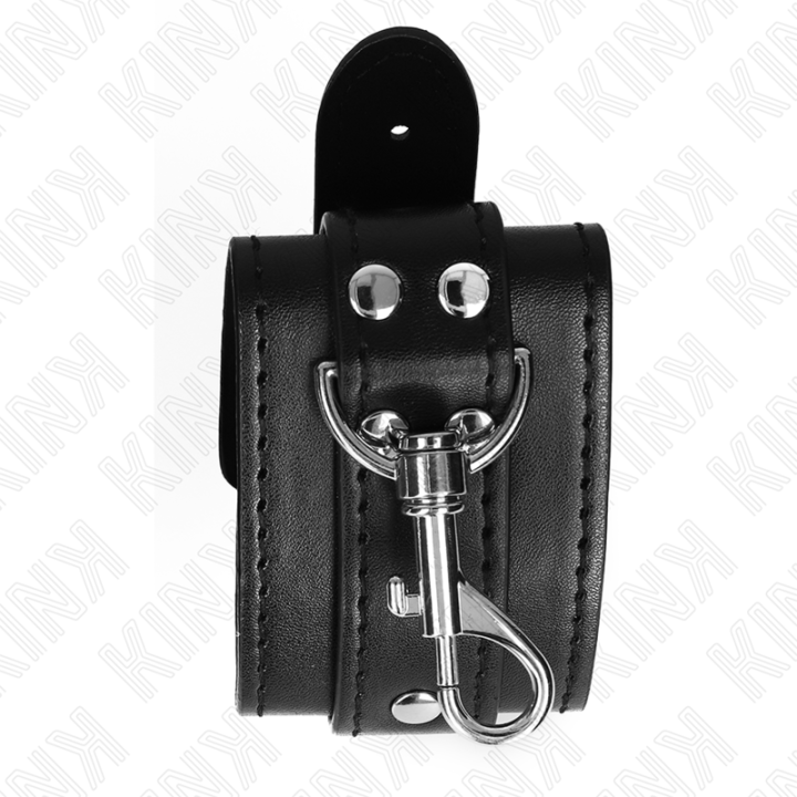 Kink - Resistenza da Polso Per Dungeon Con Chiusura Nera Regolabile 21-28 cm x 5,5 cm