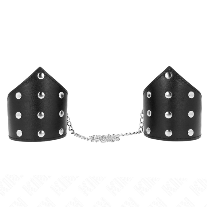 Kink - Black Point Style Wristbands With Chain Adjustable 17-23 cm x 8.5 cm