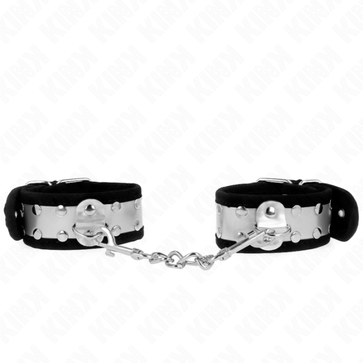 Kink - Thin Wrist Restraints Black / Silver 30 x 4 cm