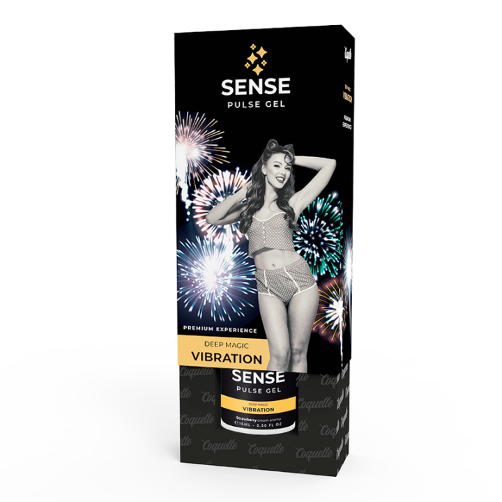Coquette Chic Desire - Gel Vibrador Pulse Morango Líquido Premium 15ml