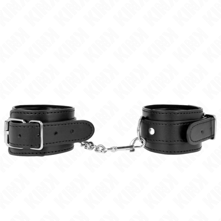 Kink - Muñequeras Finas Negro Ajustable 21-33 cm