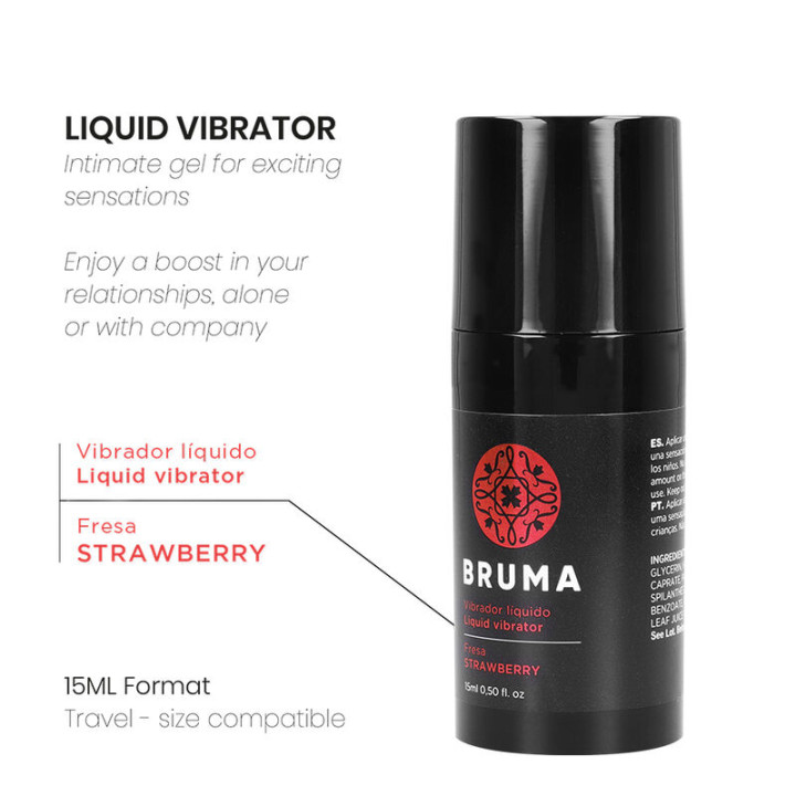 Bruma - Flüssiger Vibrator Ultra Gleitend Erdbeere 15 ml