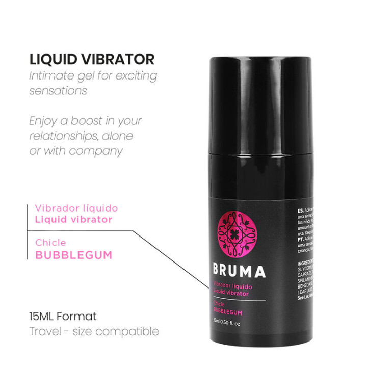 Bruma - Flüssiger Vibrator Ultra Sliding Bubblegum 15 ml
