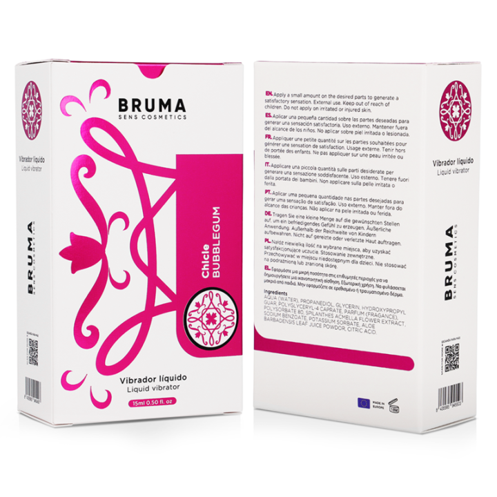 Bruma - Vibratore Liquido Bubblegum Ultra Scorrevole 15 ml