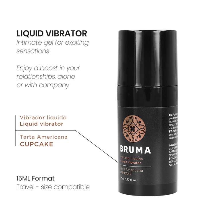 Bruma - Liquid Vibrator Ultra Sliding Cupcake 15 ml