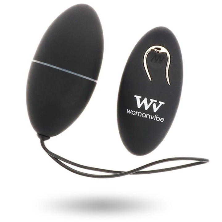 Womanvibe - Alsan Egg Telecomando Nero Silicone Nero