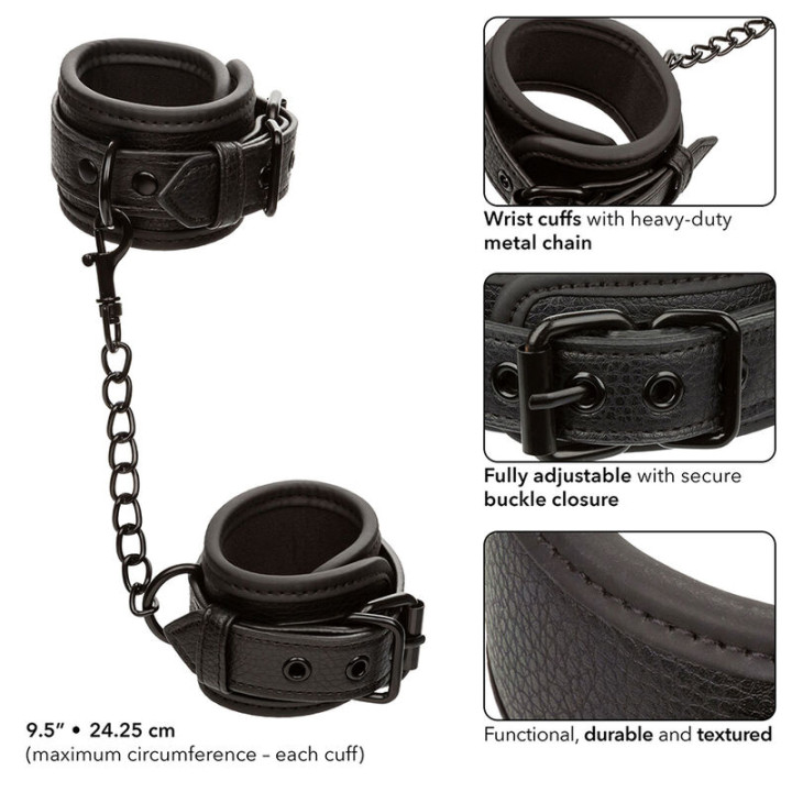 Calexotics - Nocturnal Pulseiras de Couro Ajustáveis Pretas