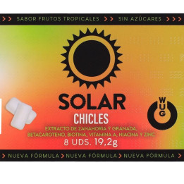 Wug Solar – Der Kaugummi, Der Ihre Haut Auf Die Sonne Vorbereitet. Blisterpackung Mit 8 Stück