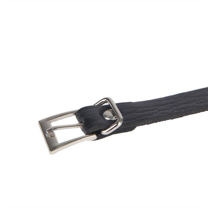 Subblime - 953713 Punk Bondage Gürtel Metallschnalle Schwarz Eine Grösse