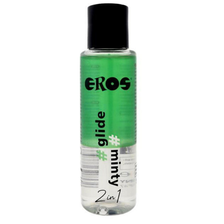 Eros - Lubrifiant "2 en 1" Glide Menthe à Base de Silicone 100 ml
