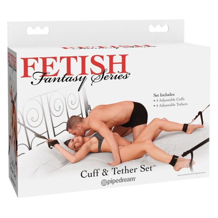 Fetish Fantasy Cuff And Tether Set