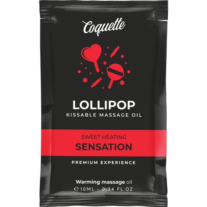 Coquette Chic Desire - Óleo de Massagem Beijvel de Bolso Com Efeito de Calor Pirulito 10 ml