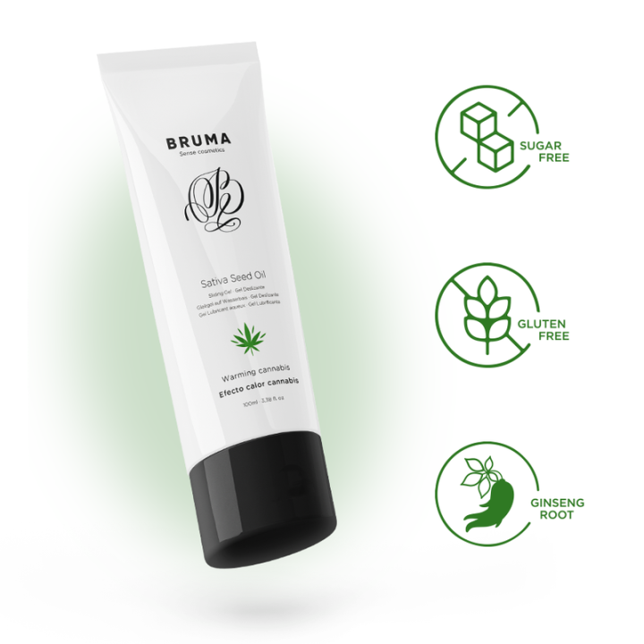 Bruma - Sativa Seed Oil Sliding Gel Warming Cannabis Flavor 100 ml