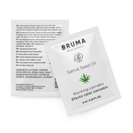 Bruma - Huile de Graines de Sativa Gel Glissant Réchauffant Saveur de Cannabis 6 ml