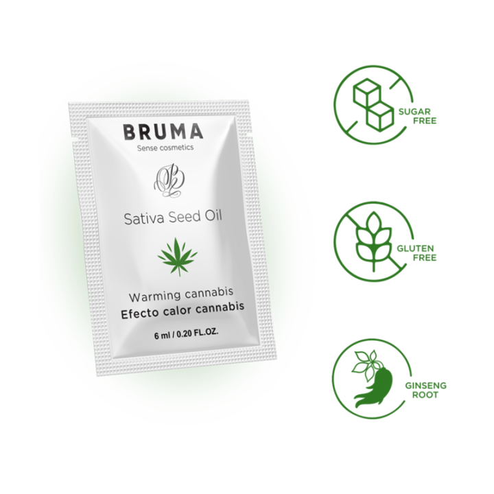 Bruma - Sativa Seed Oil Sliding Gel Warming Cannabis Flavor 6 ml