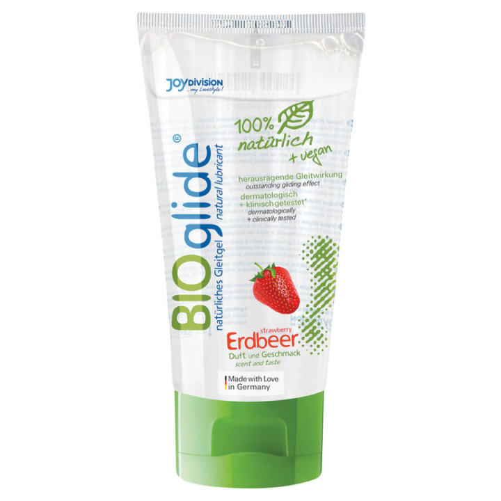 Joydivision Bioglide - Fraise Lubrifiant 80 ml