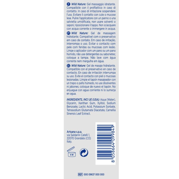 Control - Gel de Massage Nature Sauvage 3 en 1 200 ml