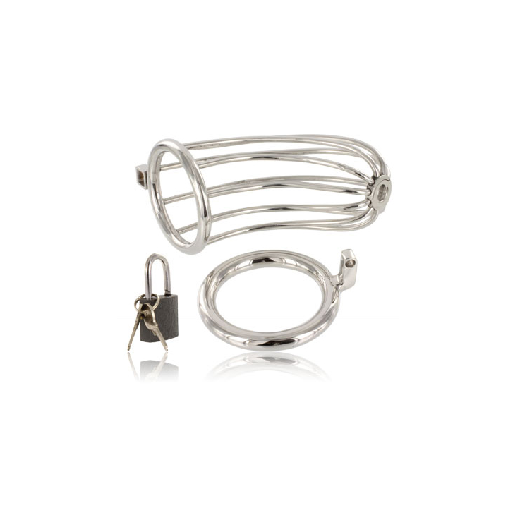 Metal Hard - Bird Chastity Ring Cage