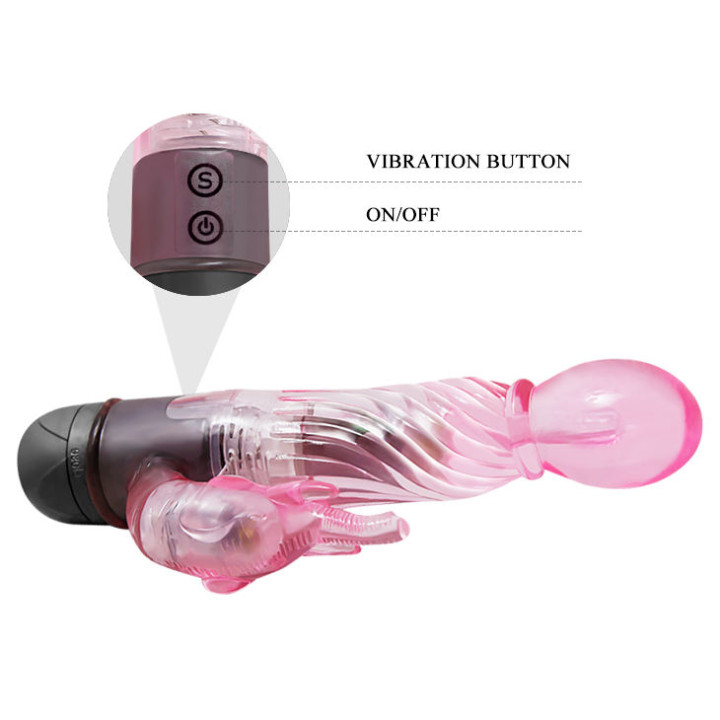 Baile - Darlhe um Tipo de Vibrador Amante Com Coelho Rosa 10 Modos