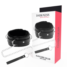 Darkness - Collier de Posture Confortable Avec Chaîne en Cuir