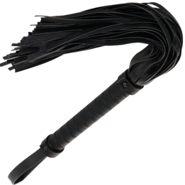 Darkness - Frusta Bondage Nera 42cm in Pelle