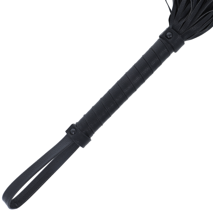 Darkness - Frusta Bondage Nera 42cm in Pelle
