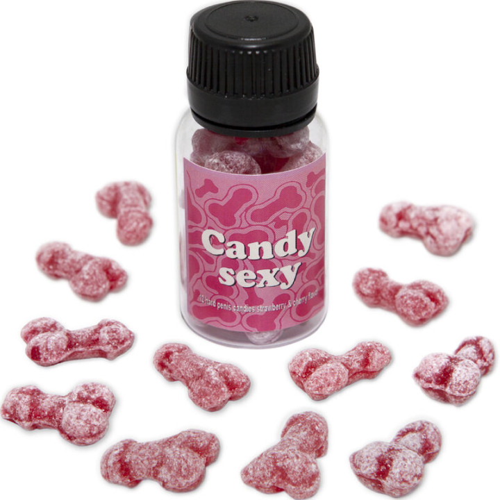 Diablo Picante - Candy Sexy Jar Com 12 Gomas Sabor Morango-Cereja